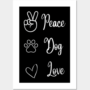 Peace Dog Love Posters and Art